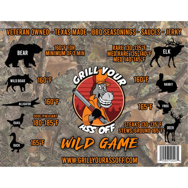 Wild Game Meat Temperature Magnet - The Pepper Pantry (Formerly Marie Sharp's)